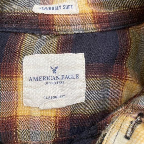 Seriously Soft Men's Flannel American Eagle XS - Picture 3 of 4